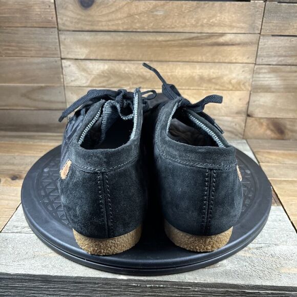 Clarks Mens Size US 10.5 Shacre II Step Black Casual Moccasin Shoes Lace Up NEW - Picture 4 of 11